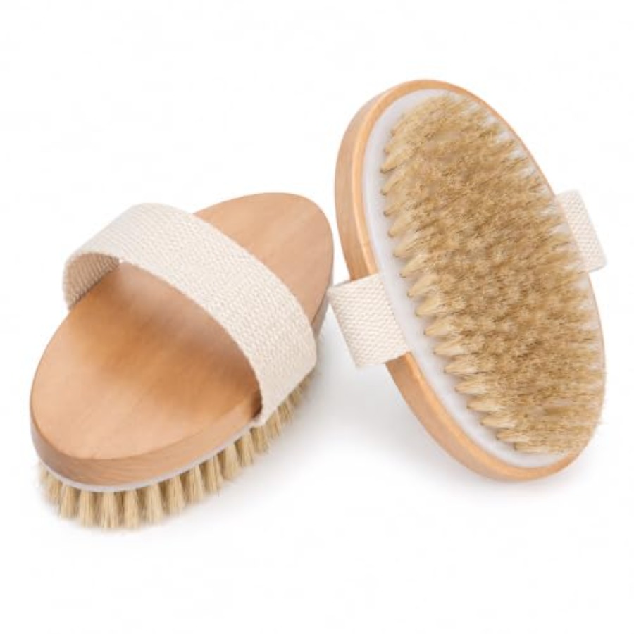 Dry Brush Body - Dry Body Brush 2 Pack, Natural