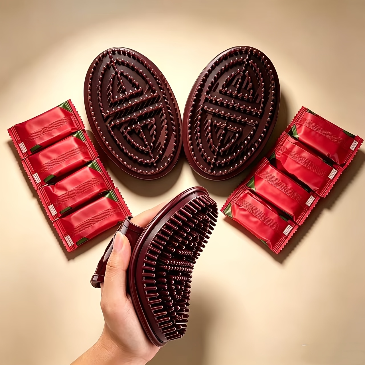 1 Set  Massage Brush Set - Mer - Dry Brush Body recension och pris