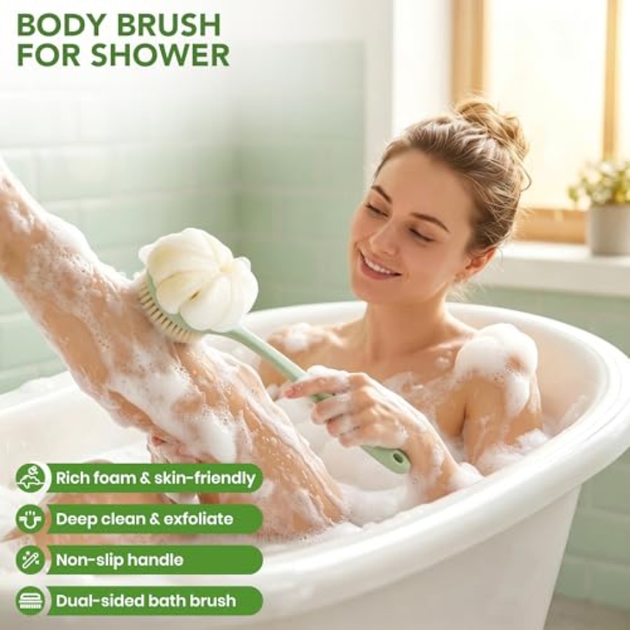 Back Scrubber for Shower, 15.7 - Dry Brush Body recension och pris