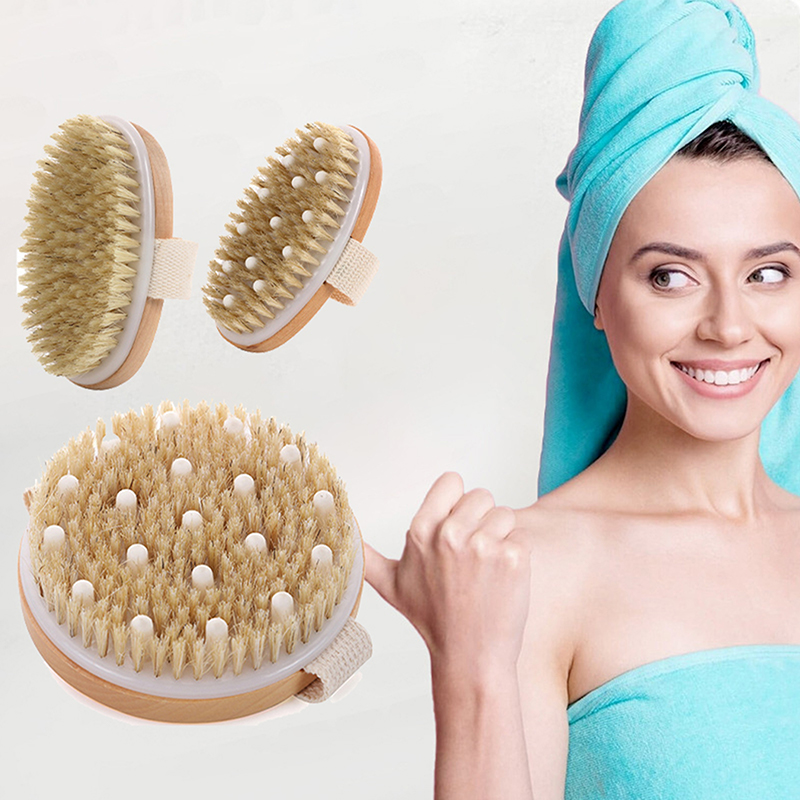 1Pcs Exfoliating Wooden Body M - Dry Brush Body recension och pris