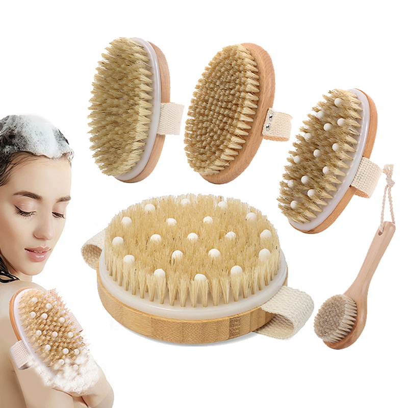1Pcs Exfoliating Wooden Body M - Dry Brush Body recension och pris