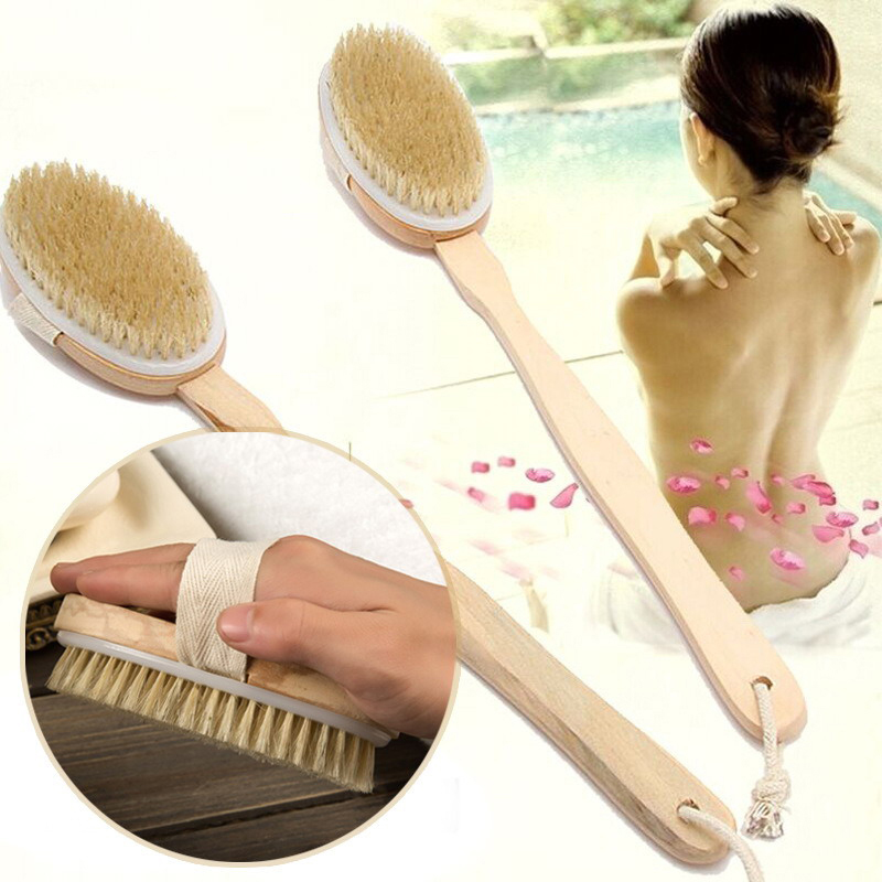 Bathroom Body Brushes Long Han - Dry Brush Body recension och pris