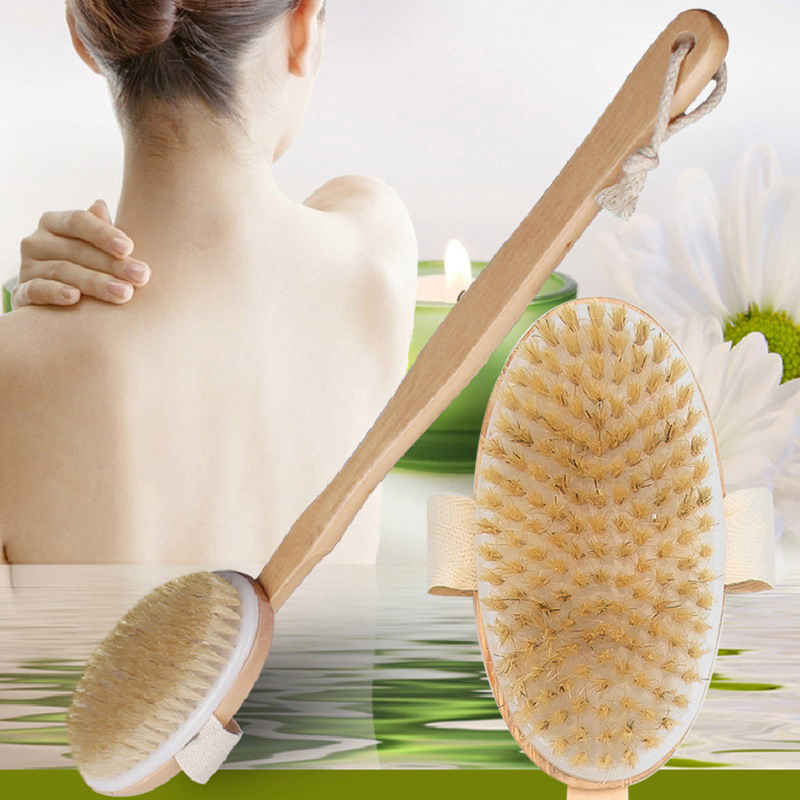 Bathroom Body Brushes Long Han - Dry Brush Body recension och pris