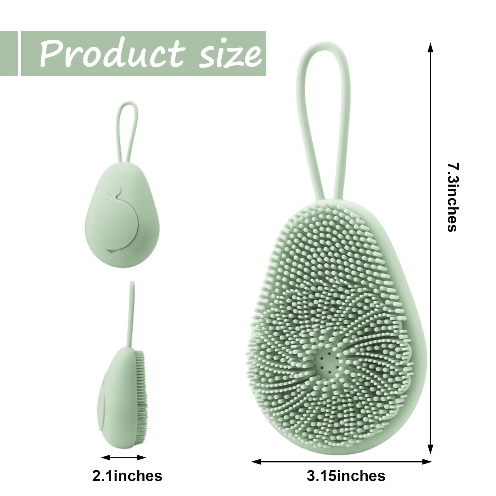 1pc Silicone Body Scrubber Exf - Dry Brush Body recension och pris